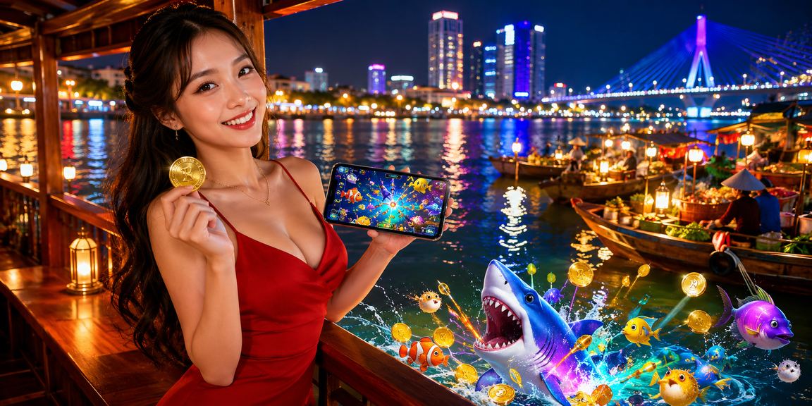 Cảnh chơi bắn cá điện tử tại Đà Nẵng — thể loại game phổ biến trong cộng đồng người dùng miền Trung